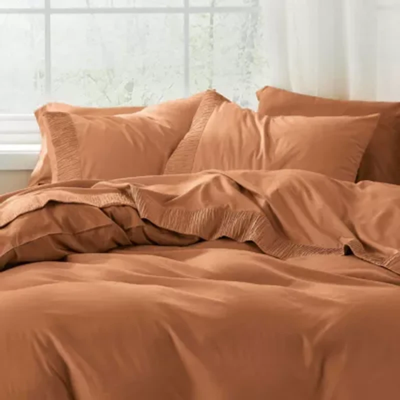 Hotel Luxury Embellished Hem Sheet Set