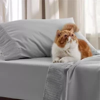 Hotel Luxury Embellished Hem Sheet Set