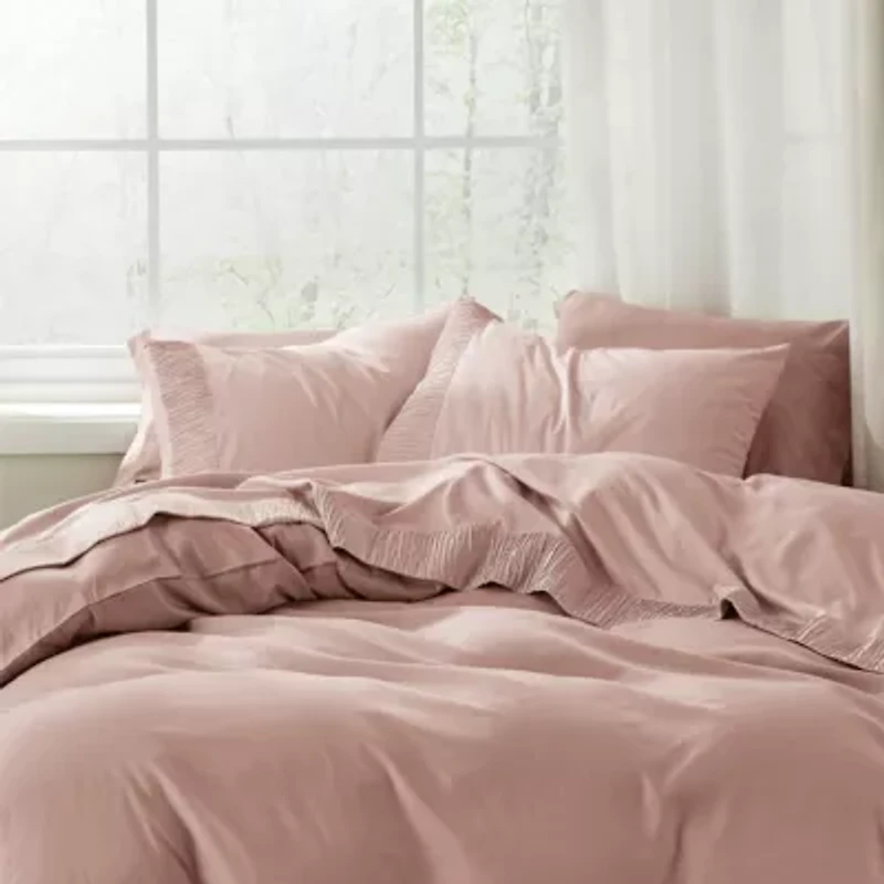 Hotel Luxury Embellished Hem Sheet Set