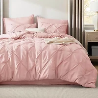 7 Piece GentleSoft™ Pintuck Comforter Bed Bag Set