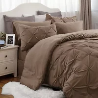 7 Piece GentleSoft™ Pintuck Comforter Bed Bag Set