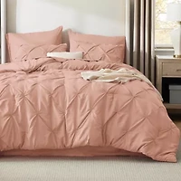 7 Piece GentleSoft™ Pintuck Comforter Bed Bag Set