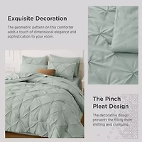 7 Piece GentleSoft™ Pintuck Comforter Bed Bag Set