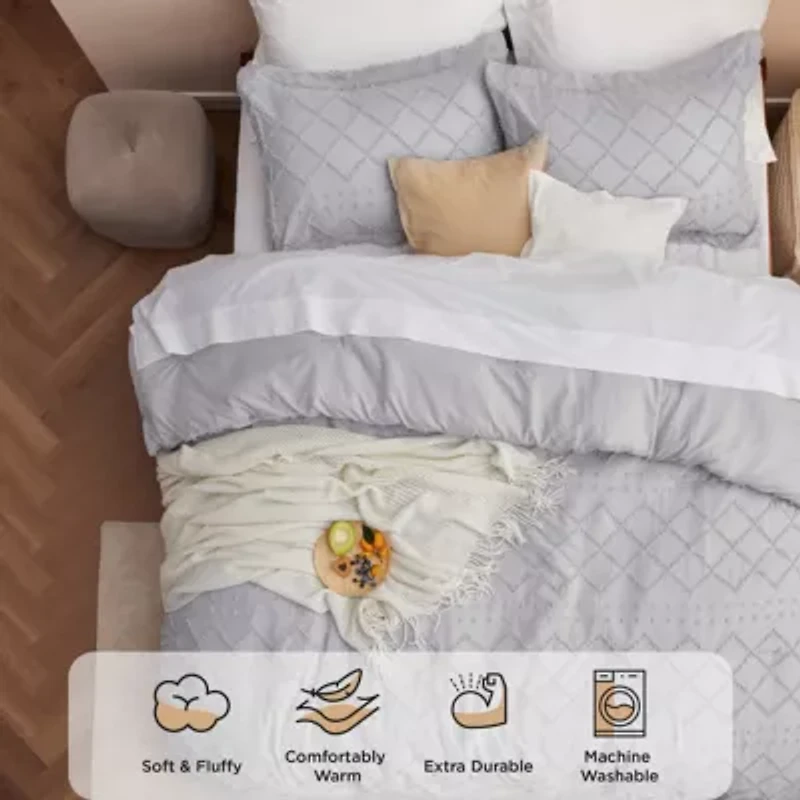 Tufted Boho Comforter Set