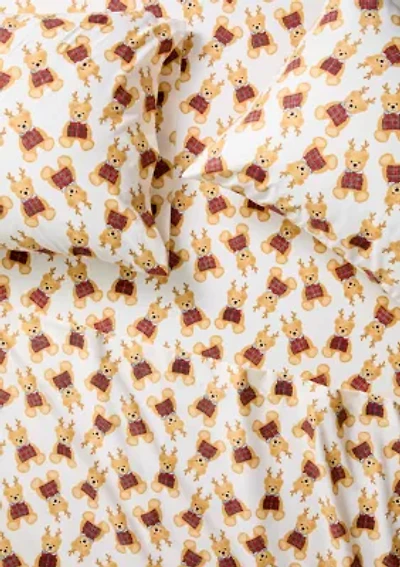 Christmas Belkie Bear Print Sheet Set