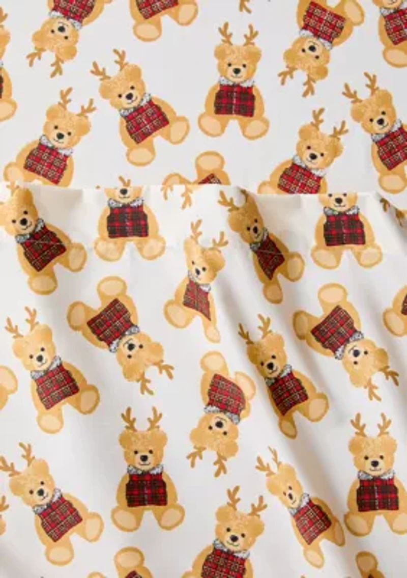 Christmas Belkie Bear Print Sheet Set