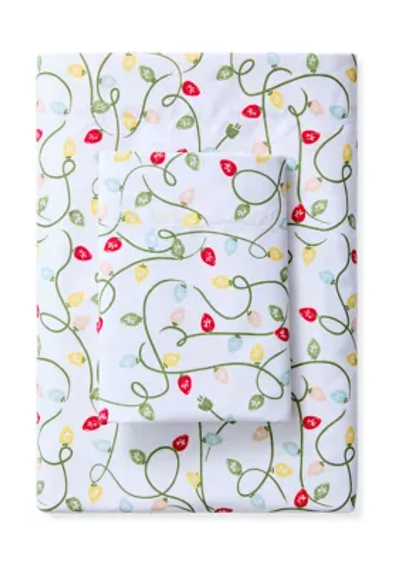 Christmas Lights Print Sheet Set