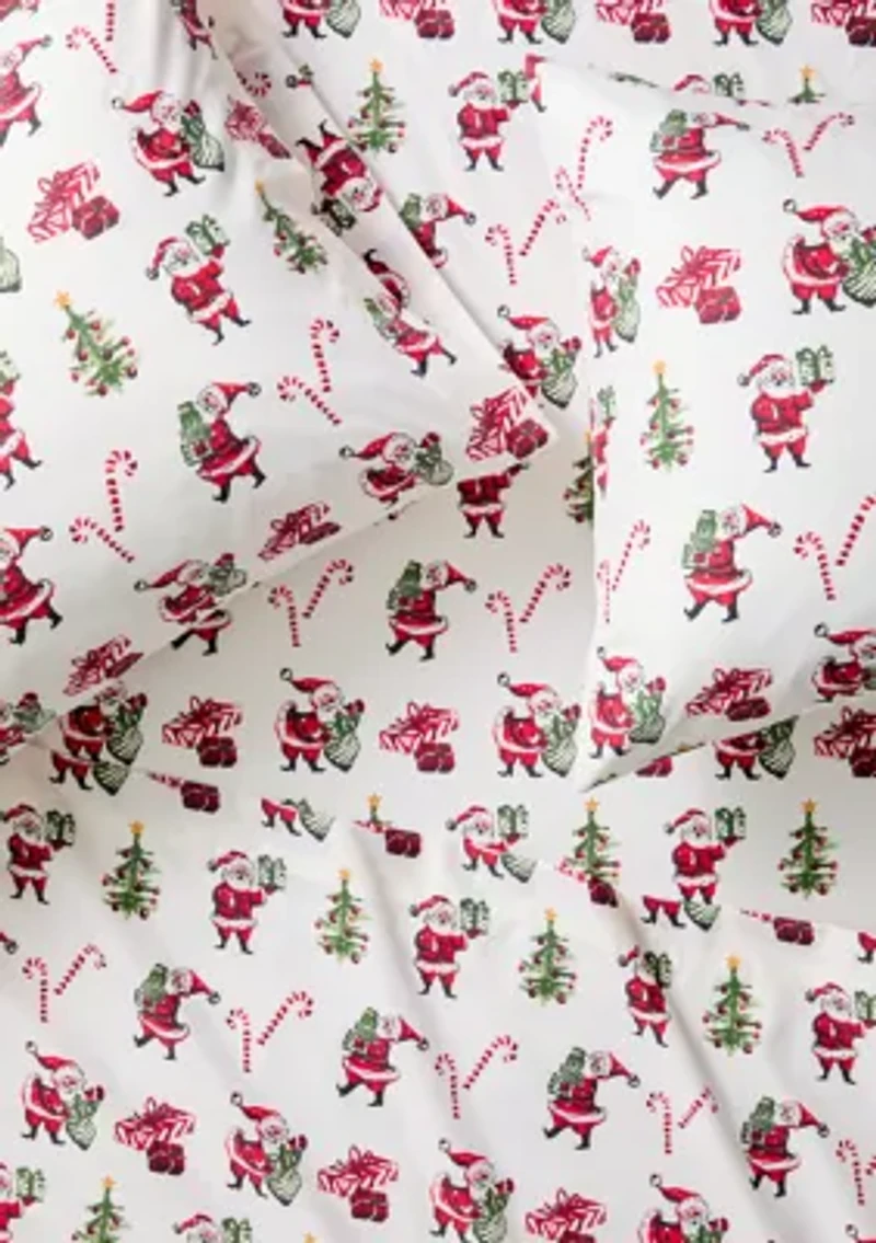 Christmas Santa Print Sheet Set