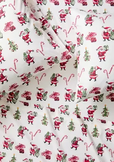 Christmas Santa Print Sheet Set