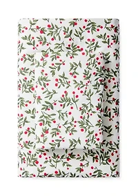 Christmas Holly Print Sheet Set