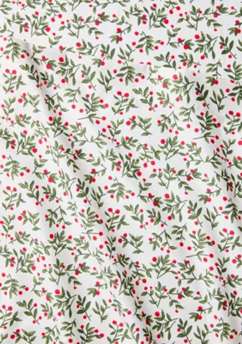 Christmas Holly Print Sheet Set