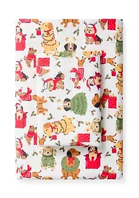Christmas Dogs Print Sheet Set