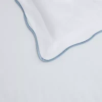 Simple Scallop Cotton Comforter Set