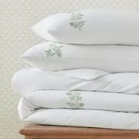 Garden Path Embroidery Cotton Comforter Set