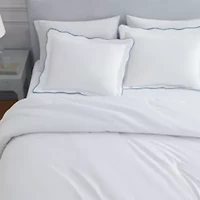 Simple Scallop Cotton Duvet Set