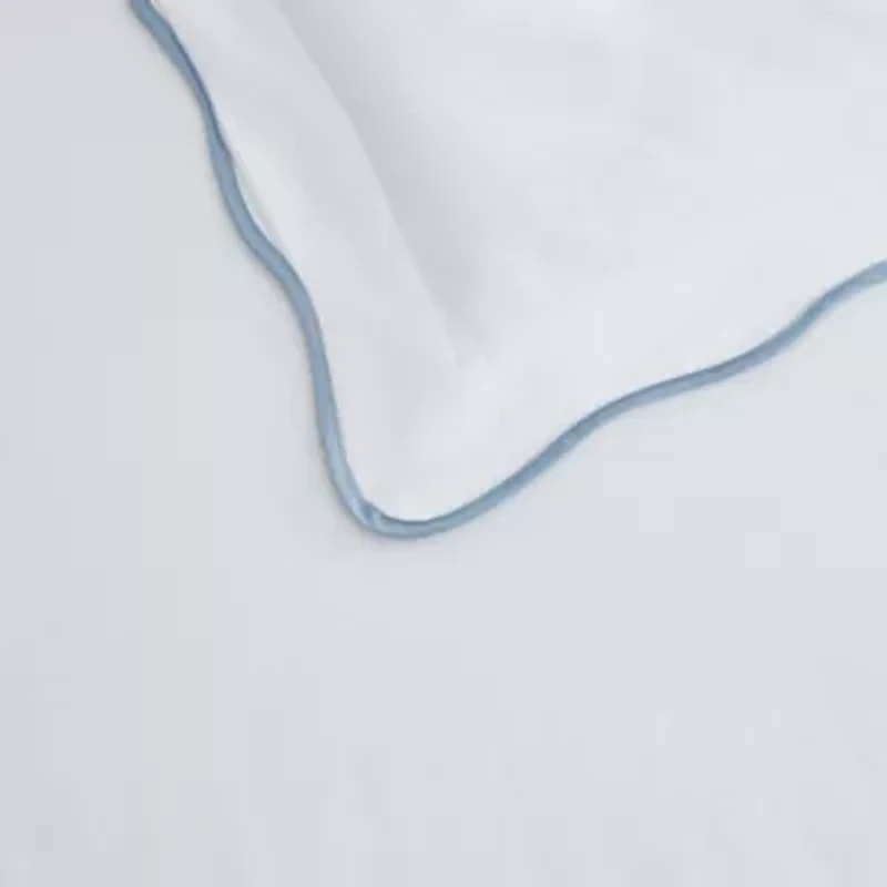 Simple Scallop Cotton Duvet Set
