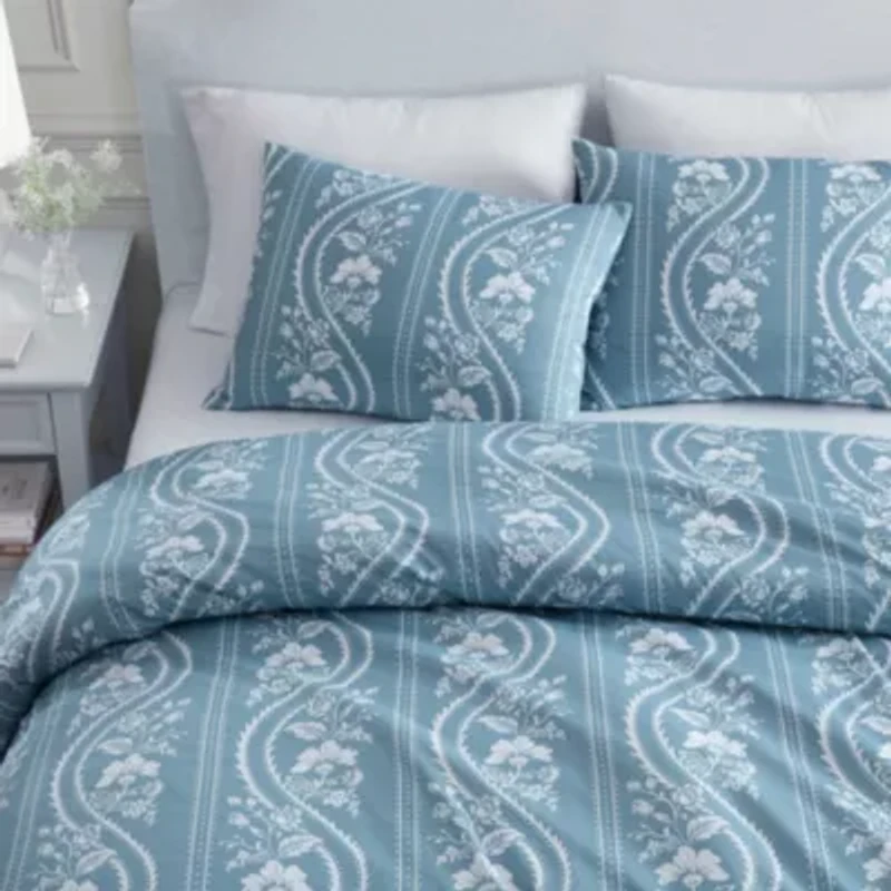 Sophia Stripe Cotton Comforter Set