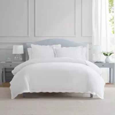 Simple Scallop Cotton Duvet Set