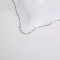 Simple Scallop Cotton Duvet Set