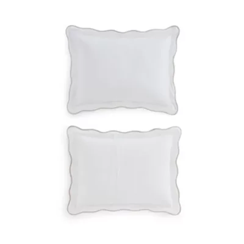 Simple Scallop Cotton Duvet Set