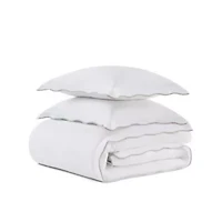 Simple Scallop Cotton Duvet Set
