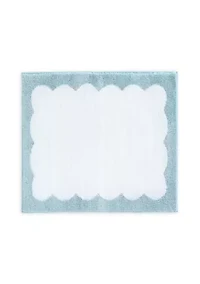 Bedford Scallop Microfiber Bath Rug