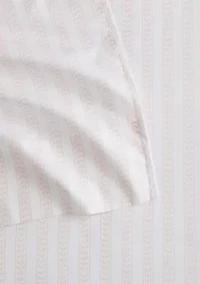 Leaf Stripe Cotton Sheet Set