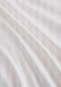 Leaf Stripe Cotton Sheet Set