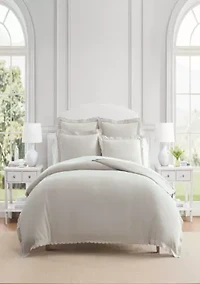 Signature Scallop Cotton Blend Duvet Set