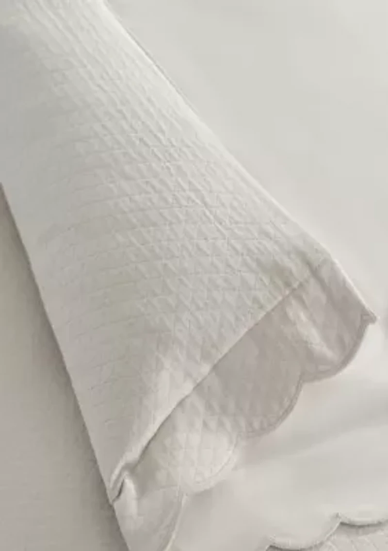 Signature Scallop Cotton Blend Duvet Set