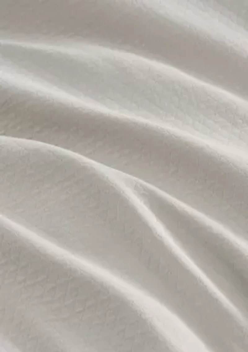 Signature Scallop Cotton Blend Duvet Set