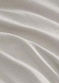 Signature Scallop Cotton Blend Duvet Set