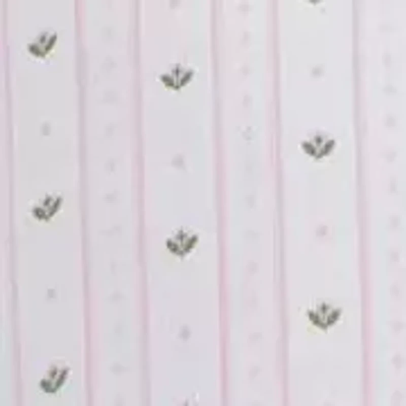 Floral Stripe Cotton Sheet Set