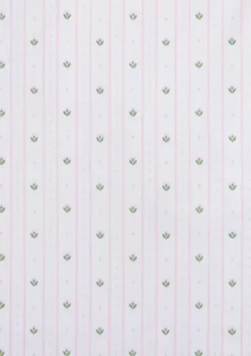 Floral Stripe Cotton Sheet Set