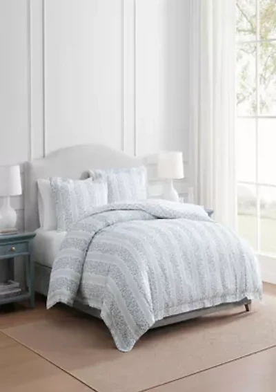 Verbena Stripe Cotton Duvet Set