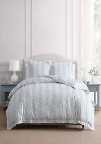 Verbena Stripe Cotton Duvet Set