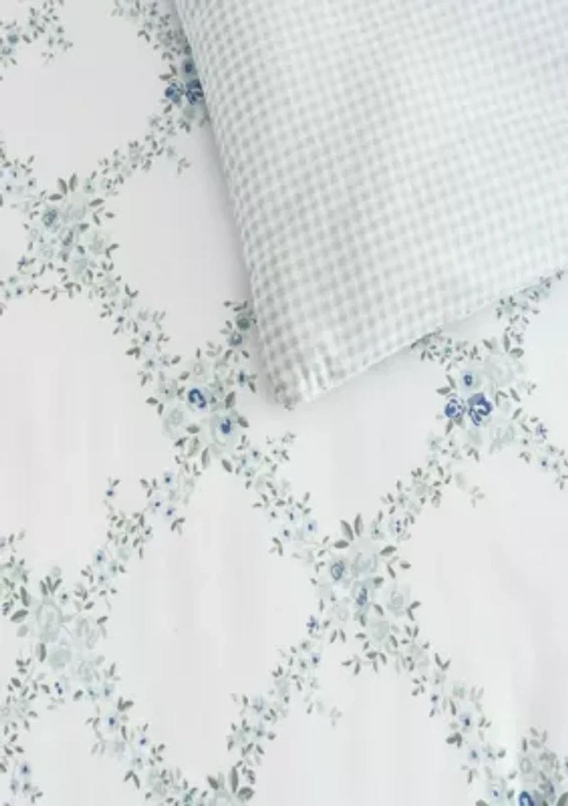 Romantic Trellis Cotton Comforter Set