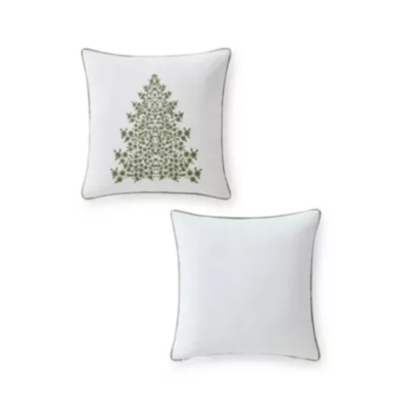 Holiday Tree Cotton Decorative Pillow
