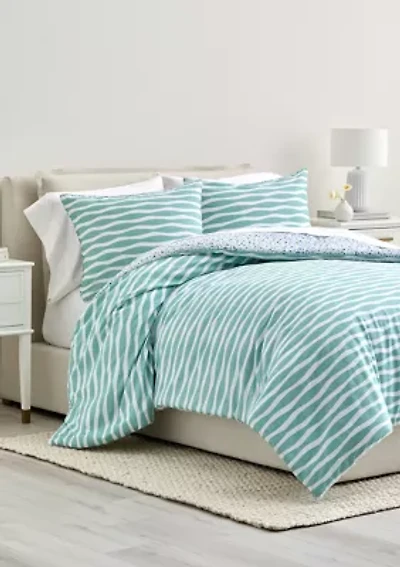 Rhythmic Geometric Comforter Set