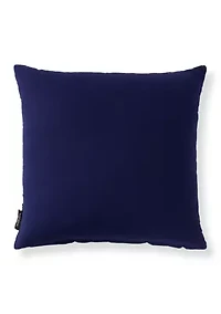 Navy Floral Decorative Throw Pillow