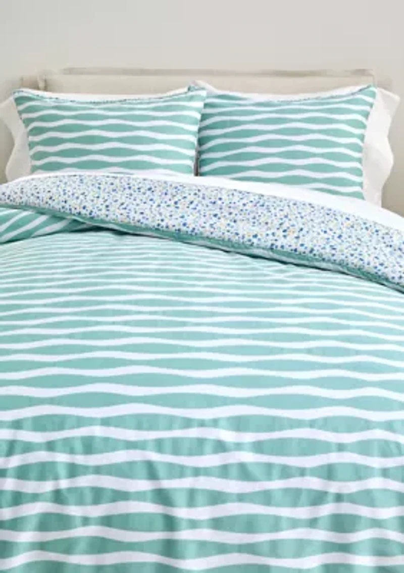 Rhythmic Geometric Comforter Set