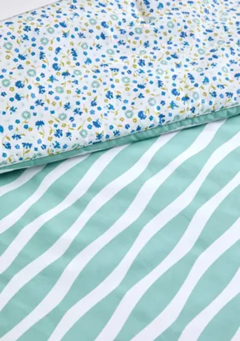 Rhythmic Geometric Comforter Set