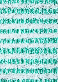 TOWN & COUNTRY LIVING 4-Piece Striped Reversible Terry Brights Mocha Brown Washcloth Set