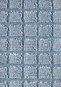 TOWN & COUNTRY LIVING 4-Piece Textured Windowpane Aqua Blue Bath Towel Set