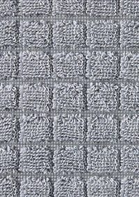 TOWN & COUNTRY LIVING 4-Piece Textured Windowpane Grey Washcloth Set