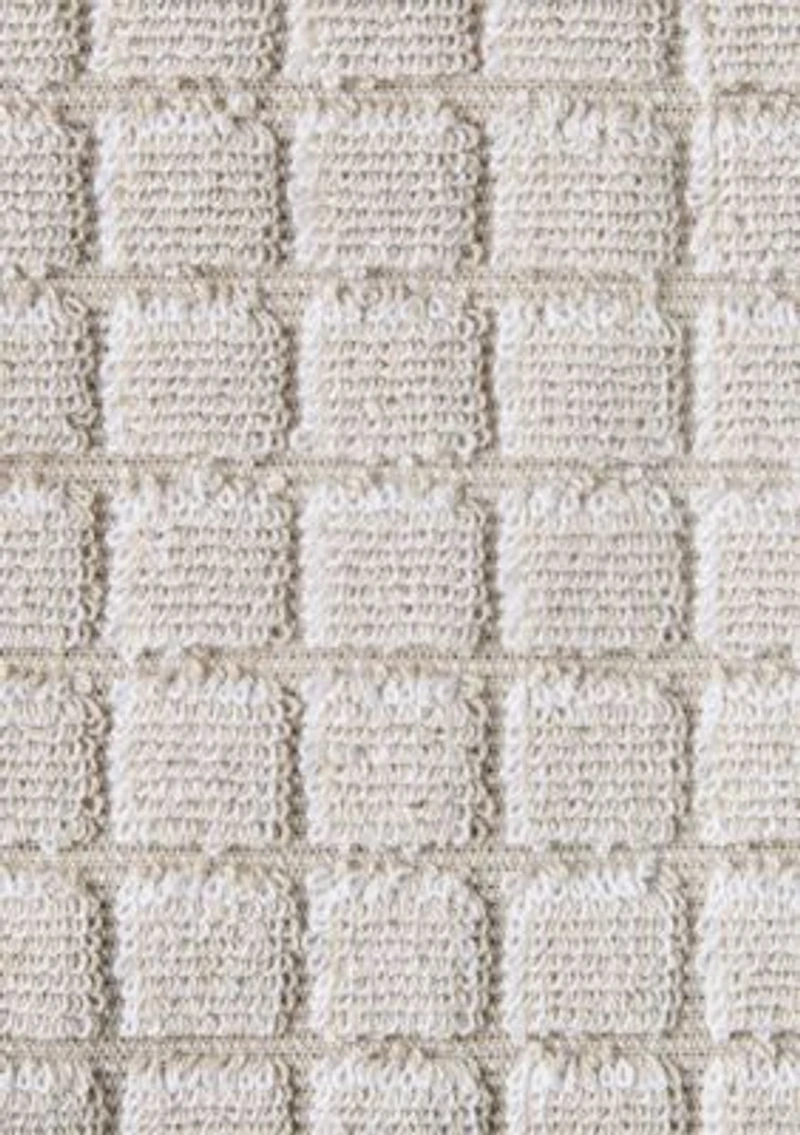 TOWN & COUNTRY LIVING 4-Piece Textured Windowpane Blush Washcloth Set