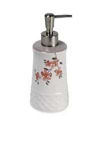 Coral Garden Lotion Dispenser  3-in.x 3-in.x 7.7-in.