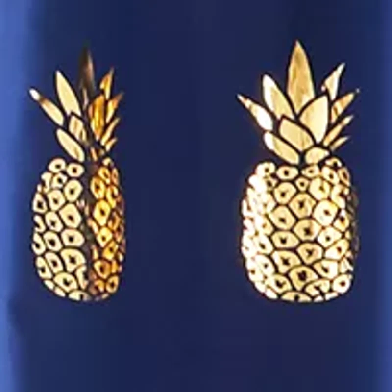 Gilded Pineapple Shower Curtain