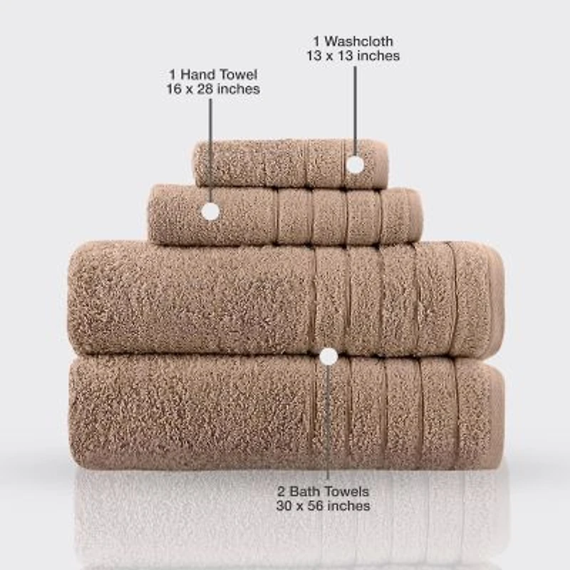Barnum 4 Pc Towel Set:Blue