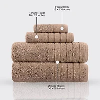 Barnum 4 Pc Towel Set:Blue